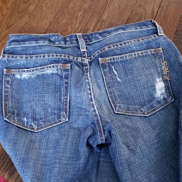 Tall boot cut distressed medium wash jeans - Picture 5 of 5